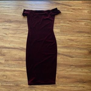 off the shoulder dress